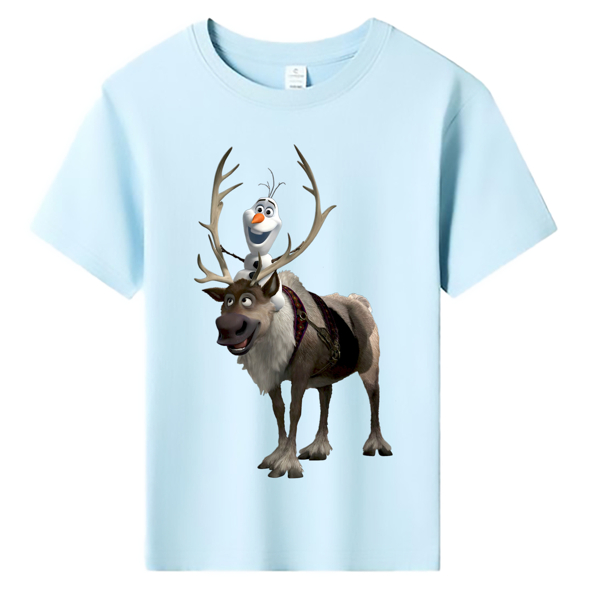 （画像用） アナと雪の女王 アンナ エルサ Frozen Anna Elsa 綿100％キッズTシャツ（フロントプリント）